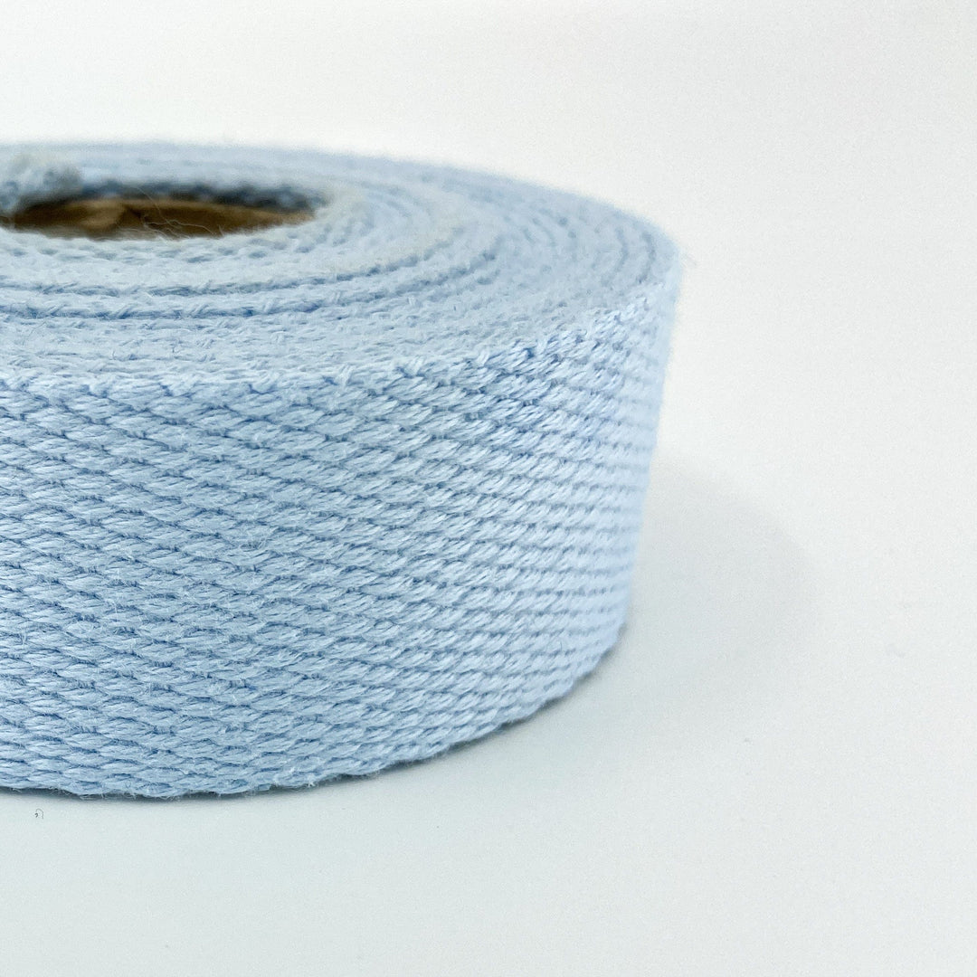 Cotton Webbing - Light Blue - 30mm