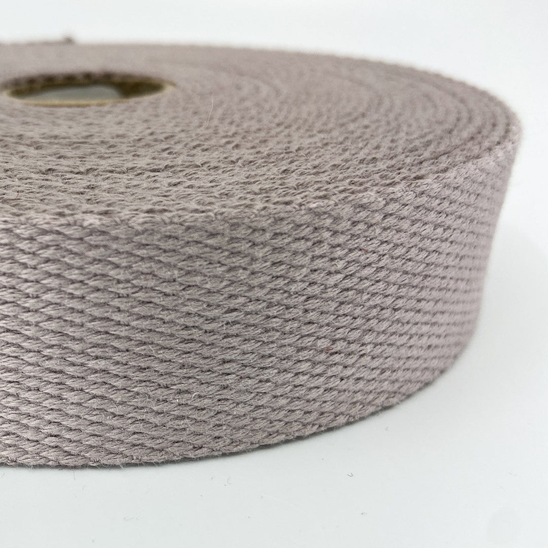 Cotton Webbing - Light Gray - 30mm