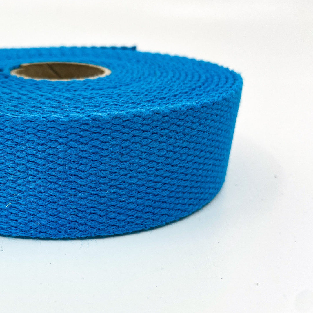 Cotton Webbing - Turquoise - 30mm