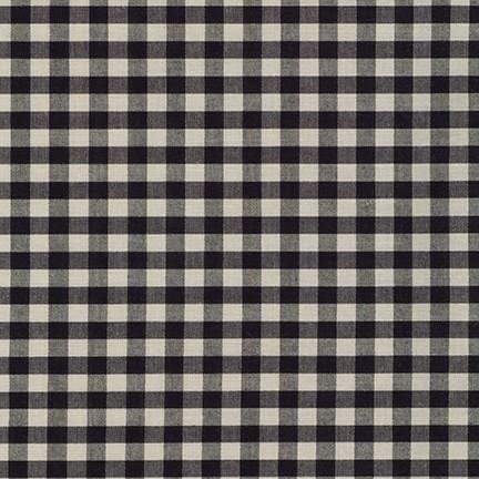 Crawford Gingham, 1/4" in Black