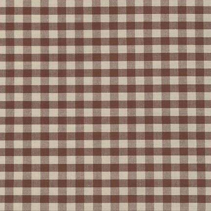 Crawford Gingham, 1/4" in Brown