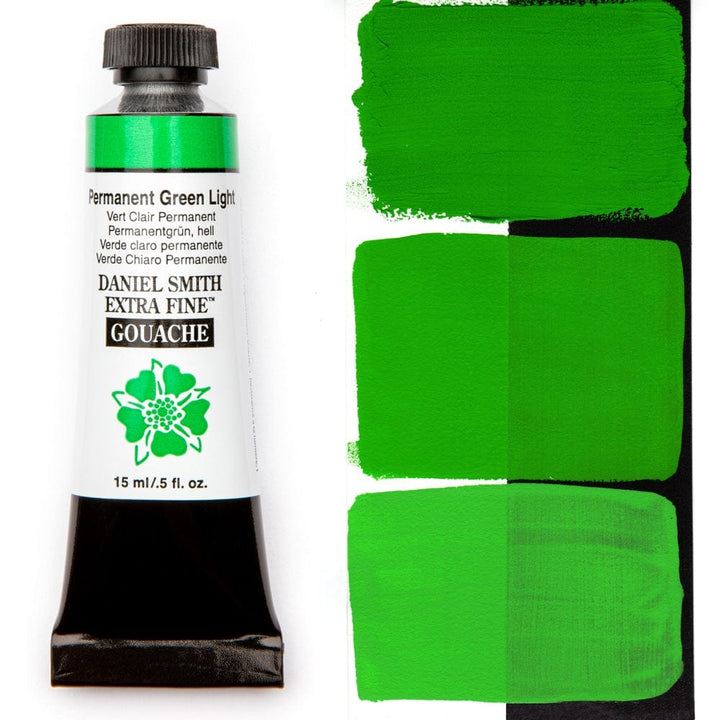 Daniel Smith Extra Fine Gouache - Permanent Green Light