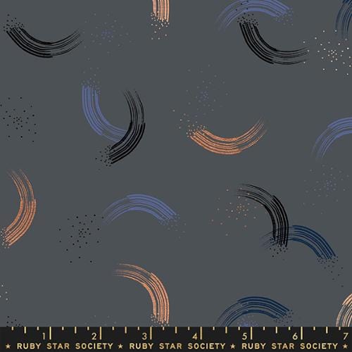 Dark Gray Metallic - Twirl by Sarah Watts for Ruby Star Society