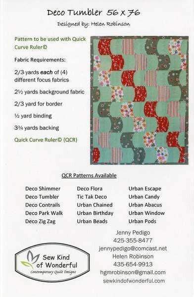 Deco Tumbler, Sew Kind of Wonderful