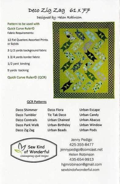 Deco Zig Zag, Sew Kind of Wonderful