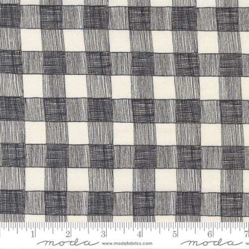 Drawn Plaid in Raven - Birdsong by Gingiber - MODA
