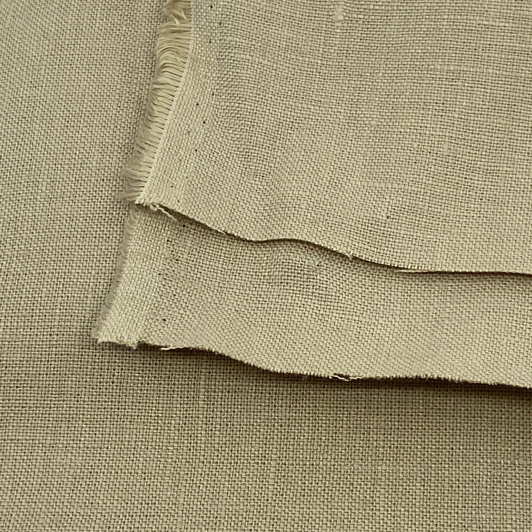 Driftwood Linen in Oat - Pillow Cut - 22" x 29"