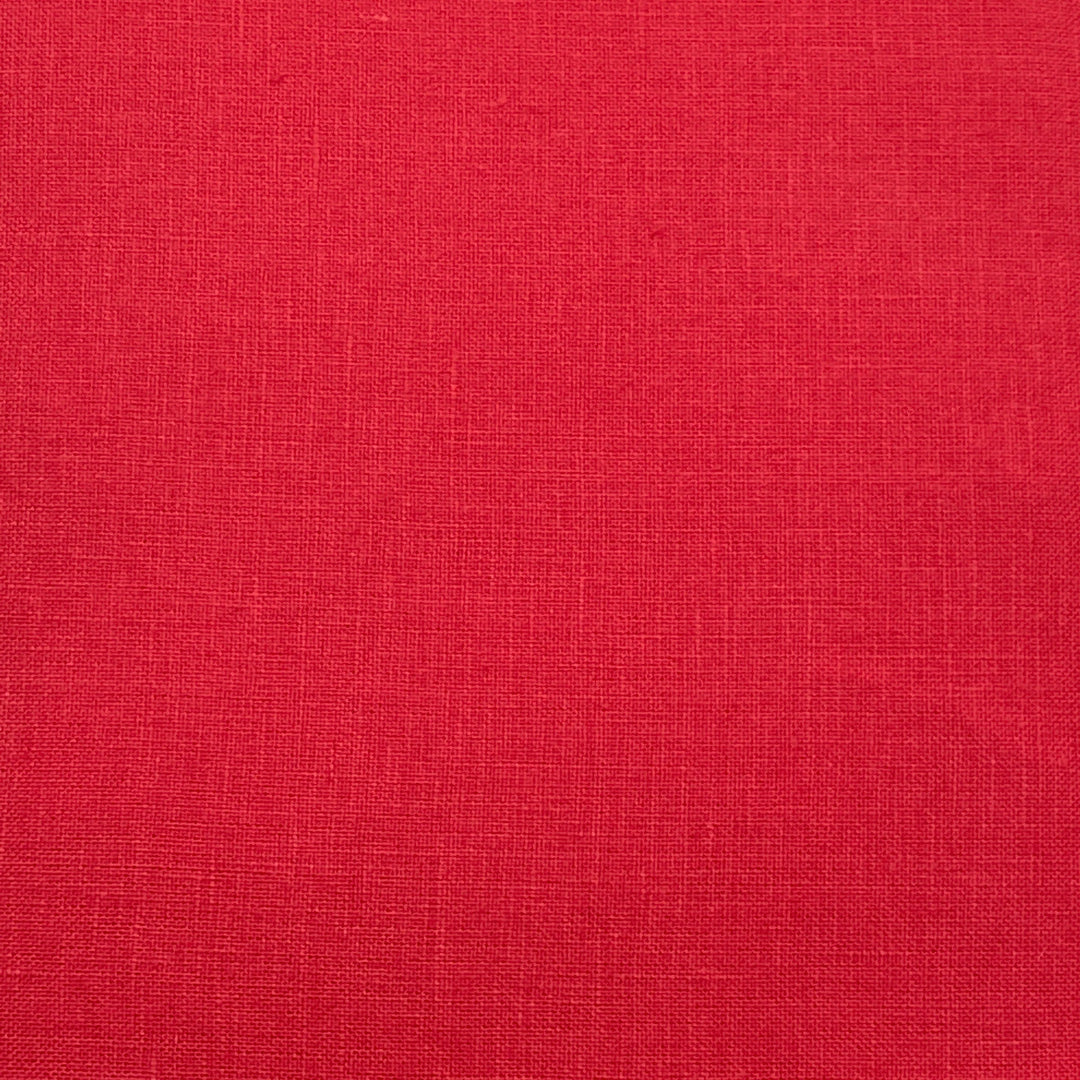 Driftwood Linen in Red - Pillow Cut - 22" x 29"