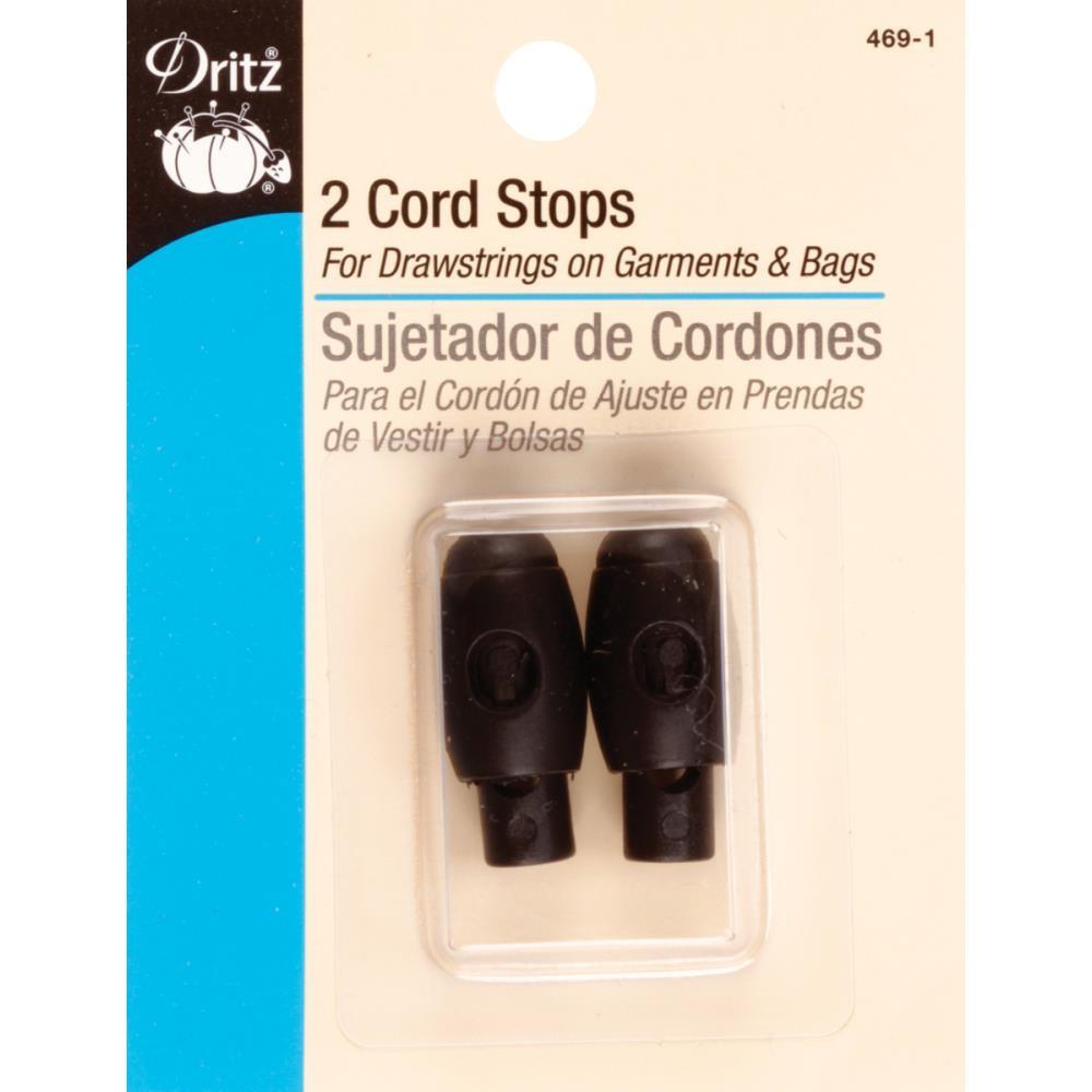 Dritz Cord Stops, Black