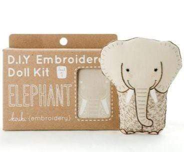 Elephant Embroidery Kit from Kiriki