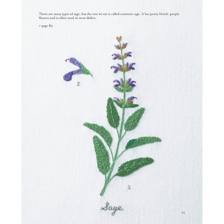 Embroidered Kitchen Garden: Vegetable, Herb & Flower Motifs to Stitch & Savor by Kazuko Aoki