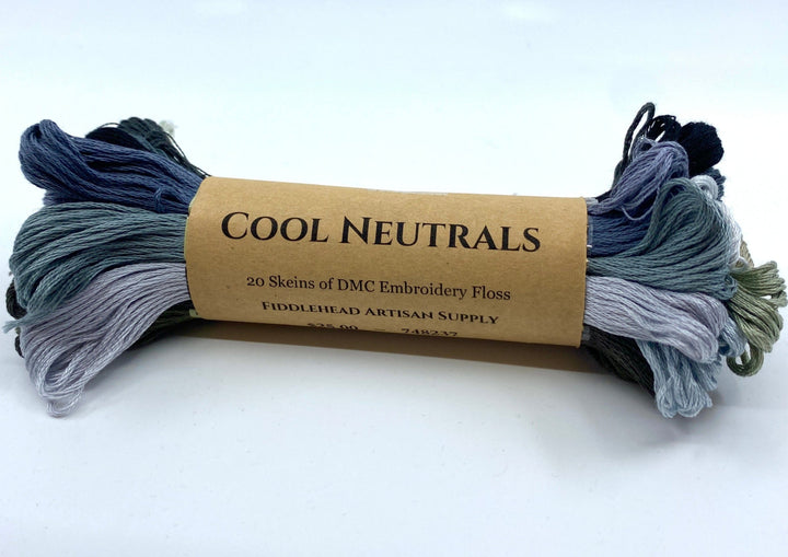 Embroidery Floss Bundle ~ Cool Neutrals