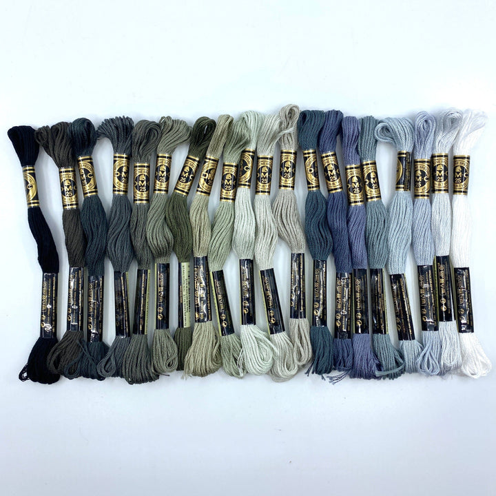 Embroidery Floss Bundle ~ Cool Neutrals