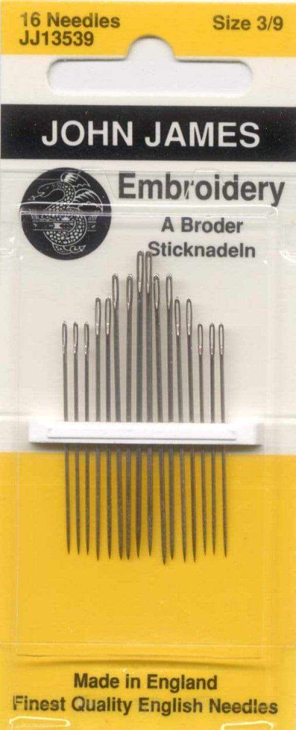 Embroidery, Size 3/9, 16 Count, John James
