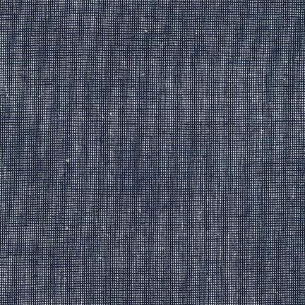 Essex Homespun Linen Cotton Blend in Navy