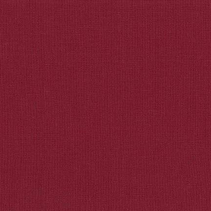 Essex Linen Cotton Blend Solid in Wine