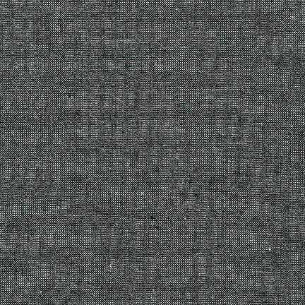 Essex Metallic Linen Cotton Blend in Ebony