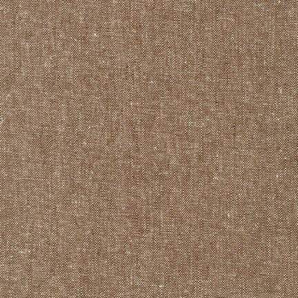 Essex Yarn Dyed Linen Cotton Blend in Nutmeg