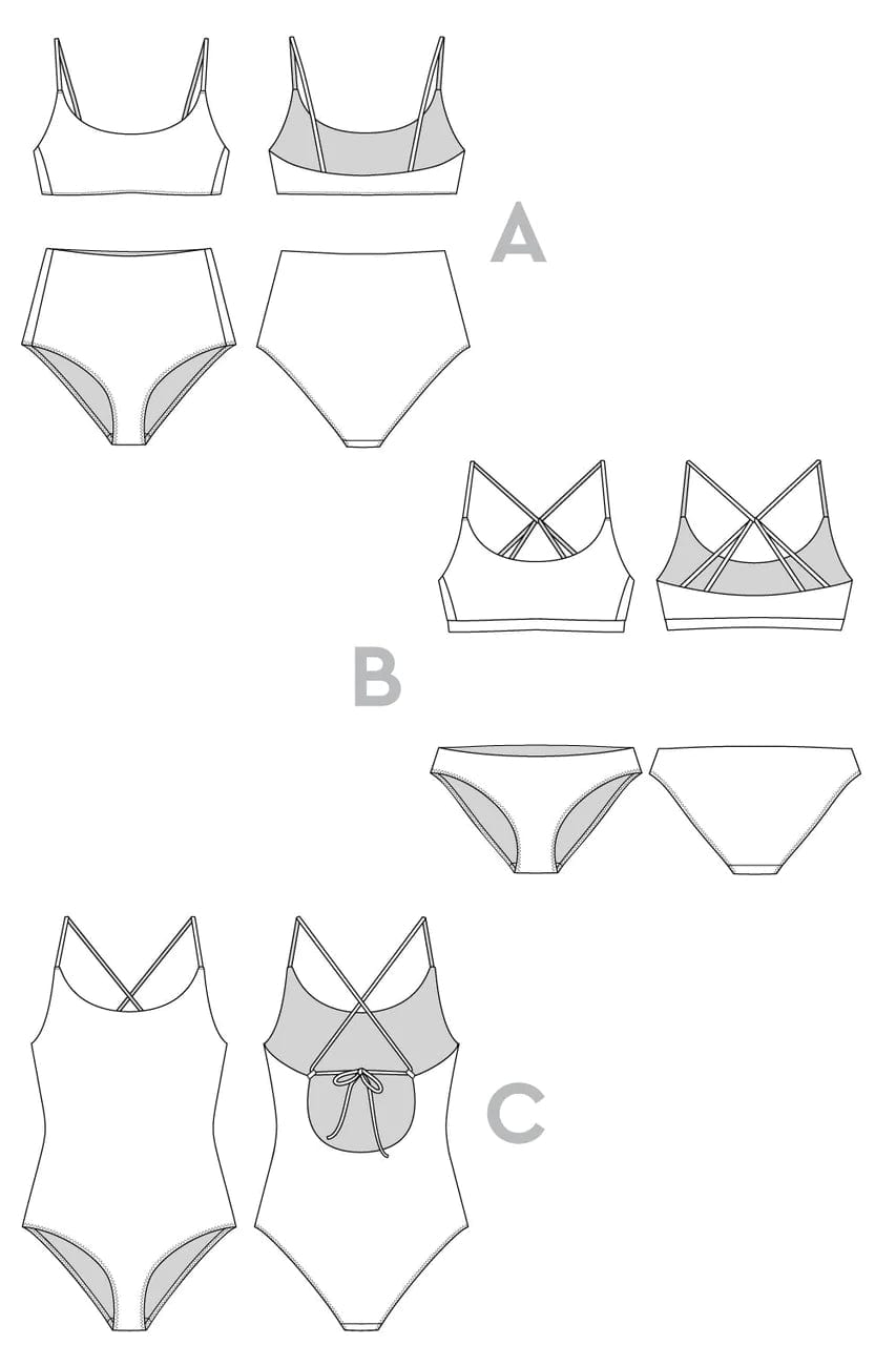 Faye Swimsuit - Closet Core Patterns - Sizes 0-20