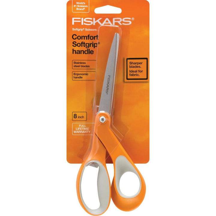 Fiskars Comfort Softgrip Scissors, 8"