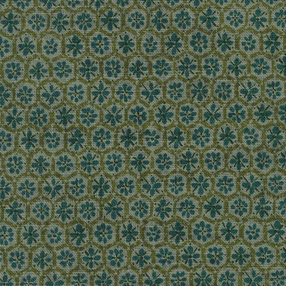 Flowers in Blue Gray - Nara Homespun - Sevenberry