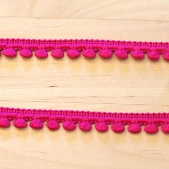 Fuschia Pom Pom Trim