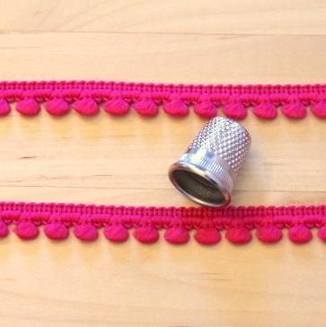 Fuschia Pom Pom Trim