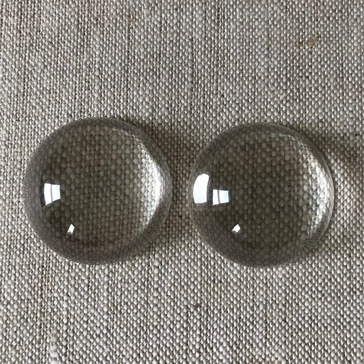 Glass Cabochon, 30mm Domed Round, Four Pieces