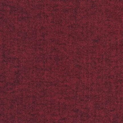 Herringbone in Redwood, Shetland Flannel from Robert Kaufman