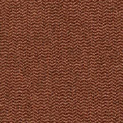 Herringbone in Russet, Shetland Flannel from Robert Kaufman