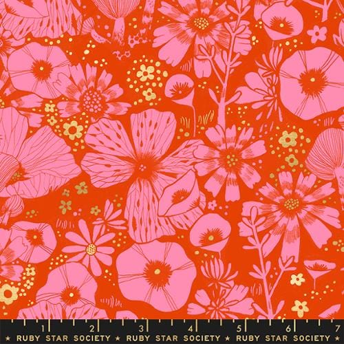 Hiding Spot in Fire Metallic - Firefly by Sarah Watts for Ruby Star Society