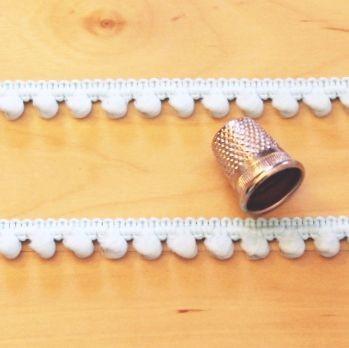 Ice Blue Pom Pom Trim
