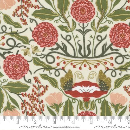 In The Meadow in Cloud Metallic - Meadowmere by Gingiber - MODA