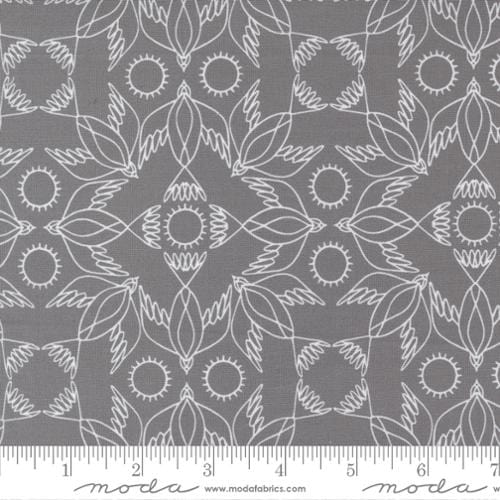 Kaleidoscope in Pebble - Birdsong by Gingiber - MODA