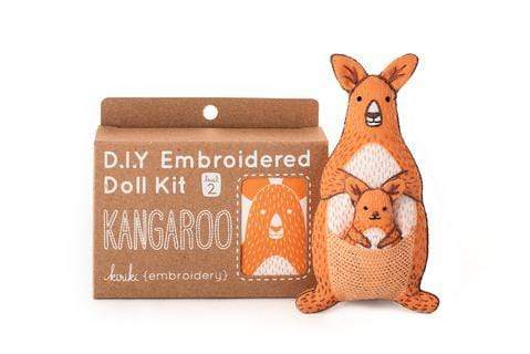 Kangaroo Embroidery Kit from Kiriki