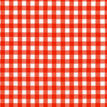 Kitchen Window Gingham, 3/8", in Flame