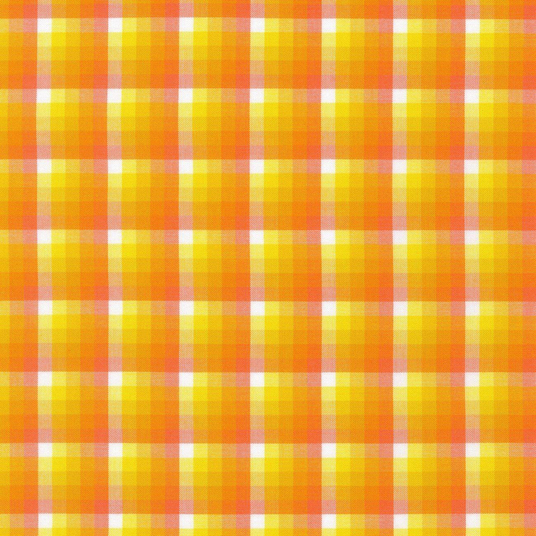 Kitchen Window Plaid in Orangeade