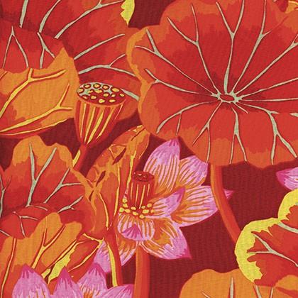 Lake Blossom in Red, by Kaffe Fassett from the Kaffe Collective