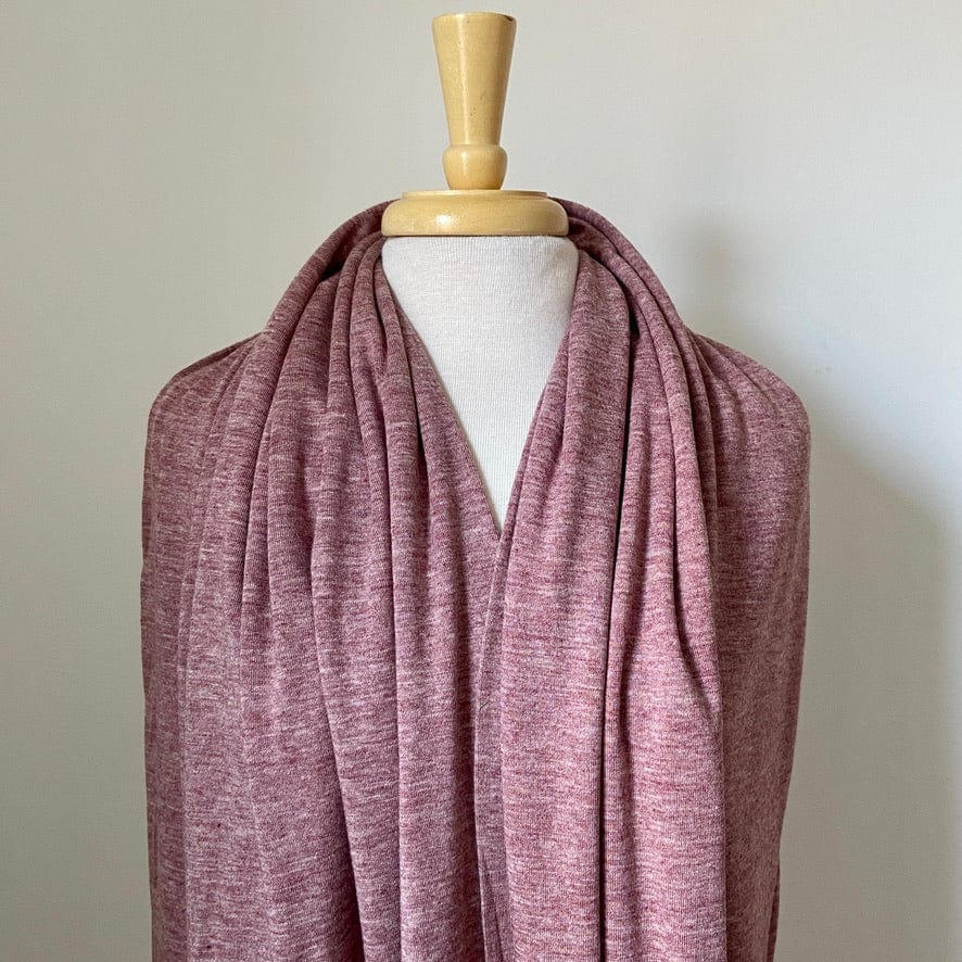 Lavender Rose Wool Rib Knit