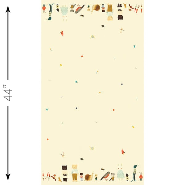 Littlest Family's Big Day - Double Border Print in Cream - Riley Blake Designs