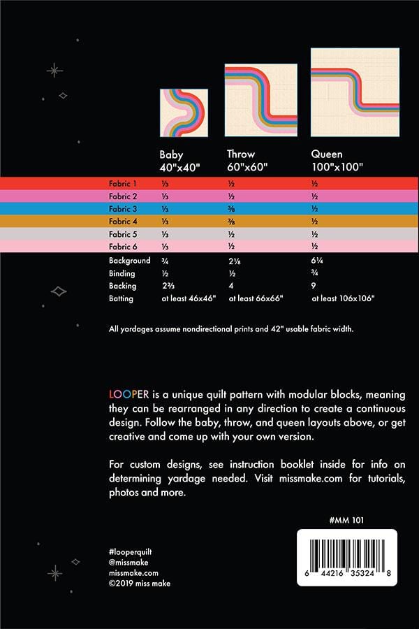 Looper Quilt by Miss Make