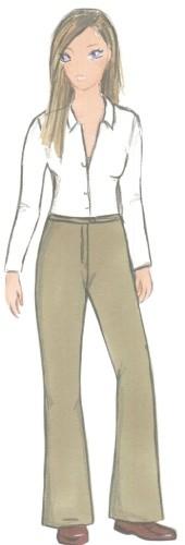 Lou Adult's Slacks, Citronille