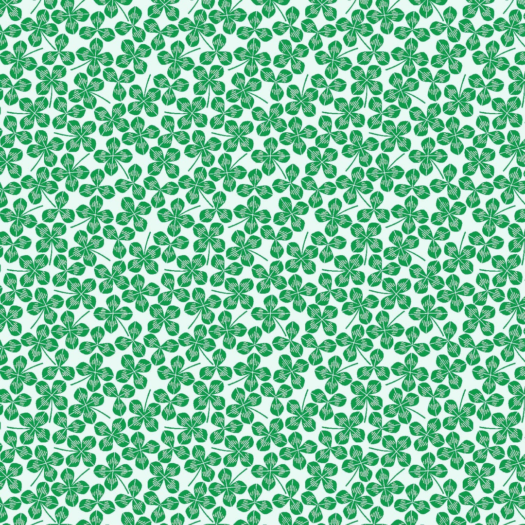 Luck on Four Leaf Clover Fabric - Wild & Free Collection by Loes van Oosten