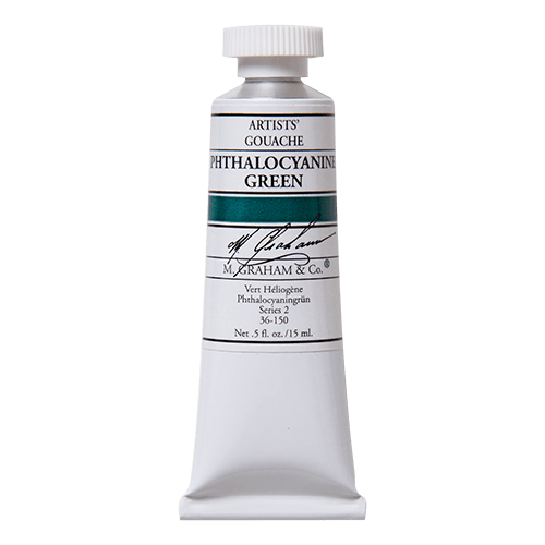 M. Graham Gouache Paint - Phthalocyanine Green 150 - 15ml Tube