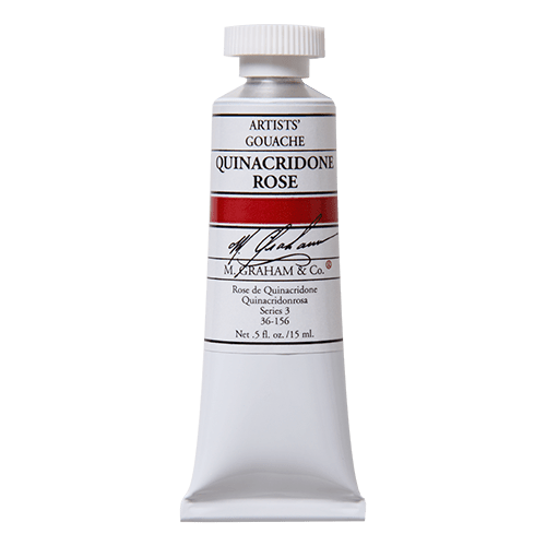 M. Graham Gouache Paint - Quinacridone Rose 156 - 15ml Tube