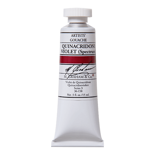 M. Graham Gouache Paint - Quinacridone Violet 158 - 15ml Tube