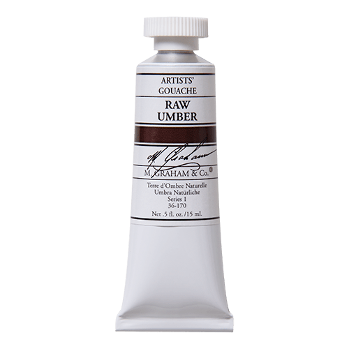 M. Graham Gouache Paint - Raw Umber 170 - 15ml Tube