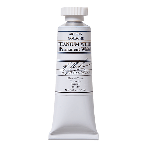 M. Graham Gouache Paint - Titanium White 180 - 15ml Tube