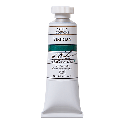 M. Graham Gouache Paint - Viridian 195 - 15ml Tube