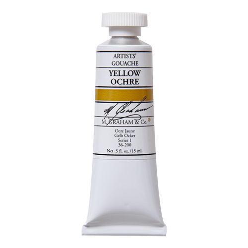 M. Graham Gouache Paint - Yellow Ochre 200 - 15ml Tube